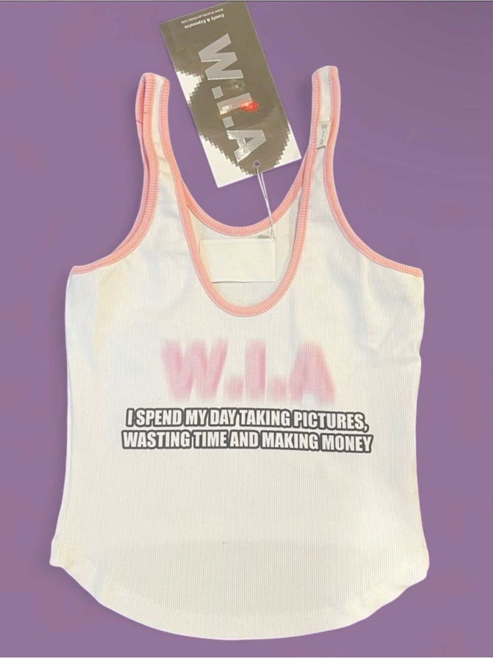W.I.A x Dolls Kill - Shlayer Ribbed Tank Top